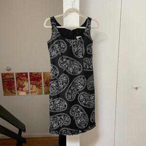 Black and white paisley dress by Citrine